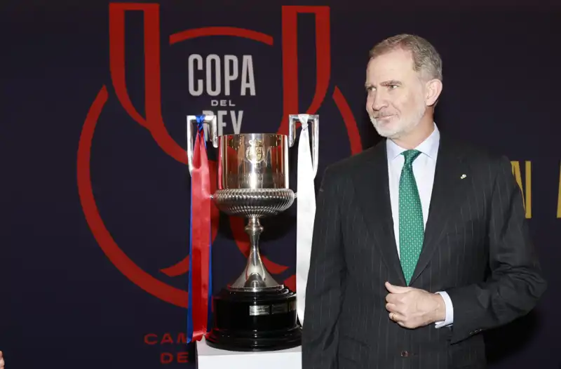 El Rey Felipe VI, en la Copa del Rey 2025.