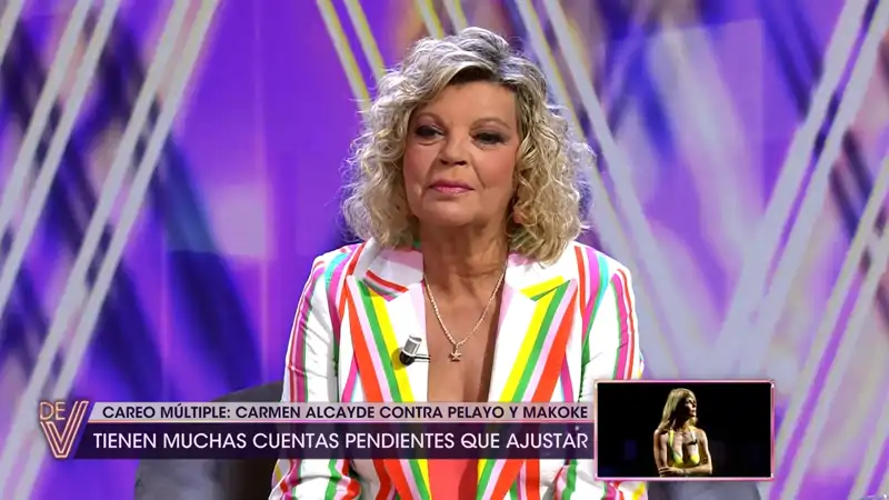 Terelu Campos, obligada a intervenir ante el tenso cara a cara de Bárbara Rey y Ángela Portero en pleno directo